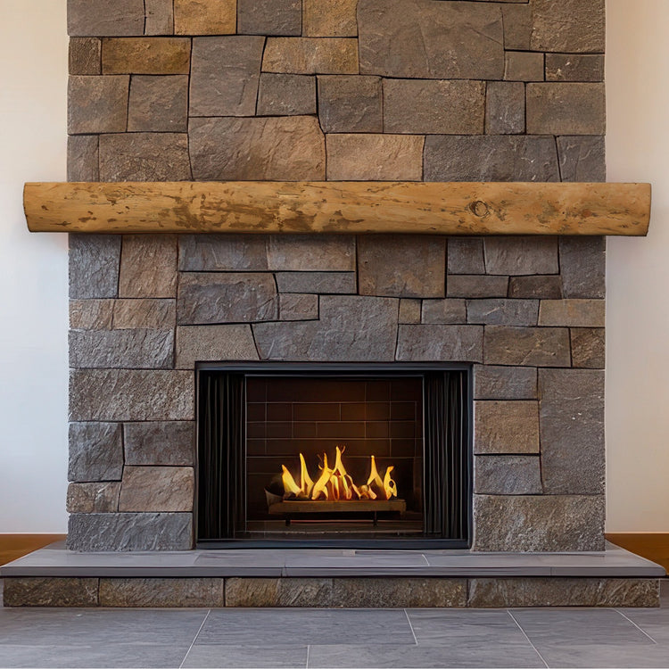 Timber Log Mantels