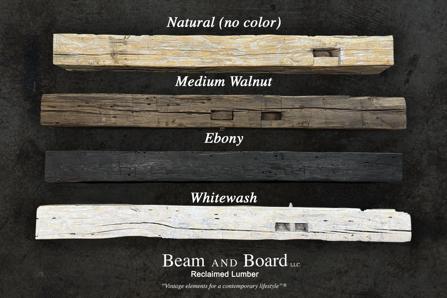 Hand-Hewn Mantel 7"x 7"