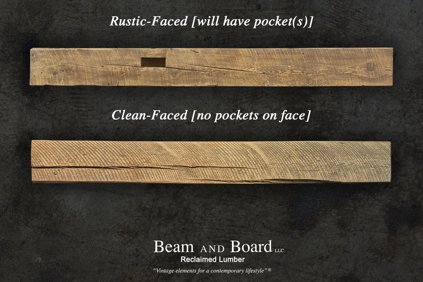 Sawn Cut Mantel 7"x 7"