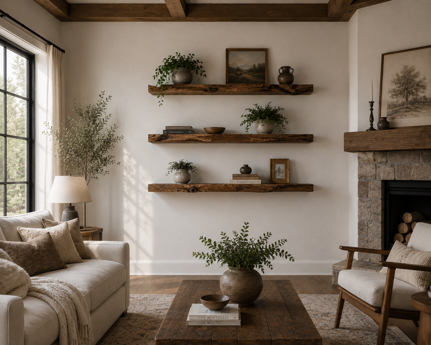 Live Edge Shelf | 7” Deep Shelf