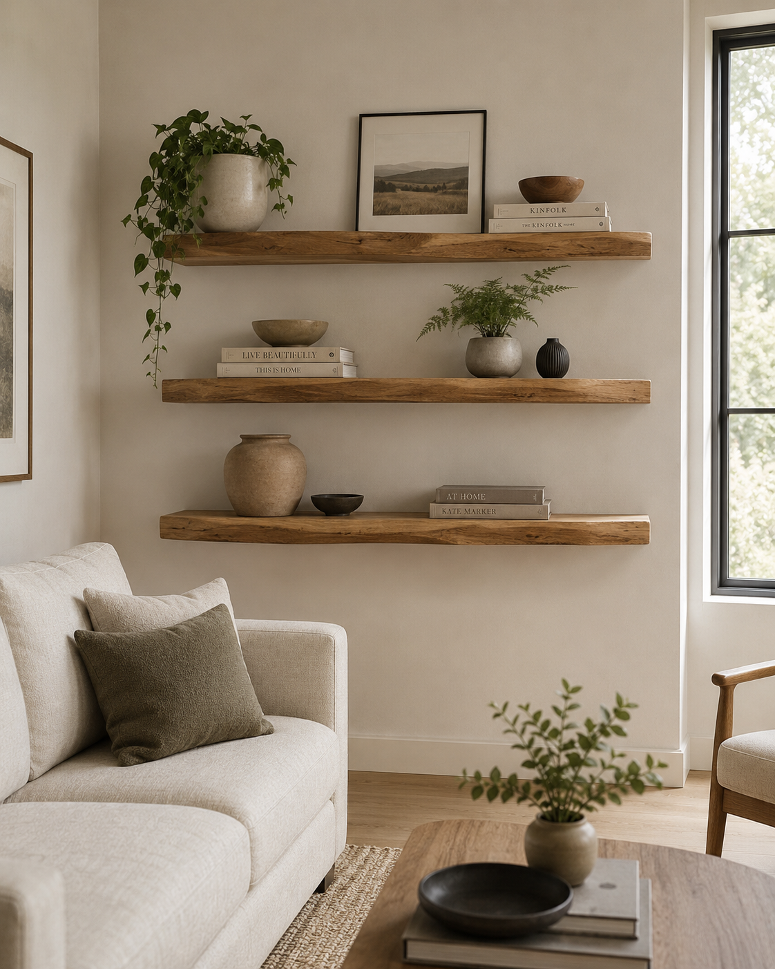 Live Edge Shelf | 9” Deep Shelf