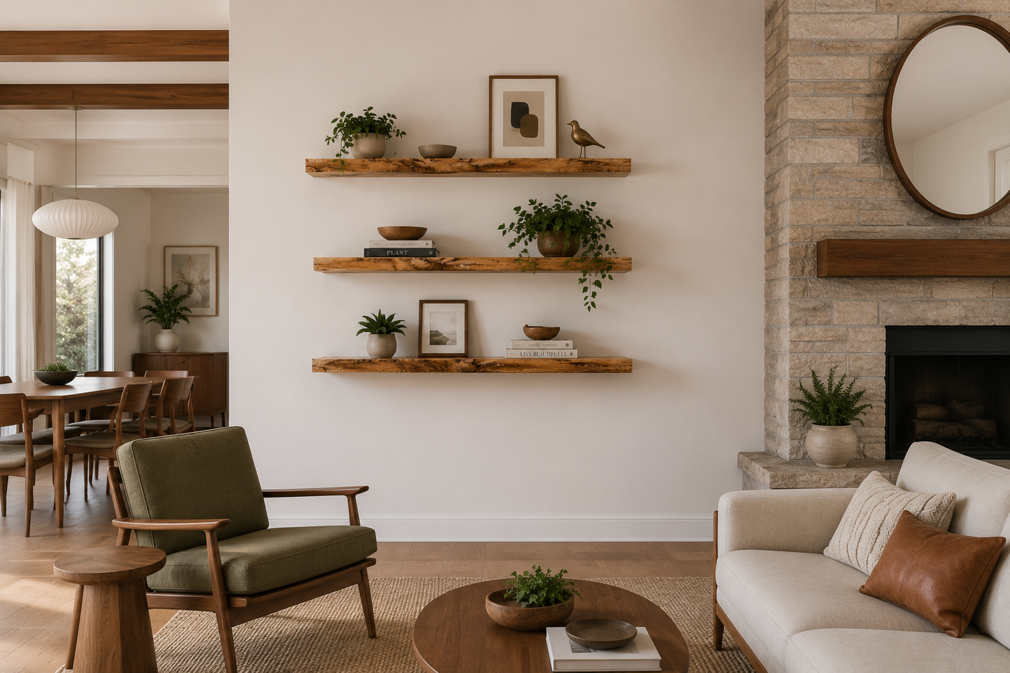 Live Edge Shelf | 7” Deep Shelf