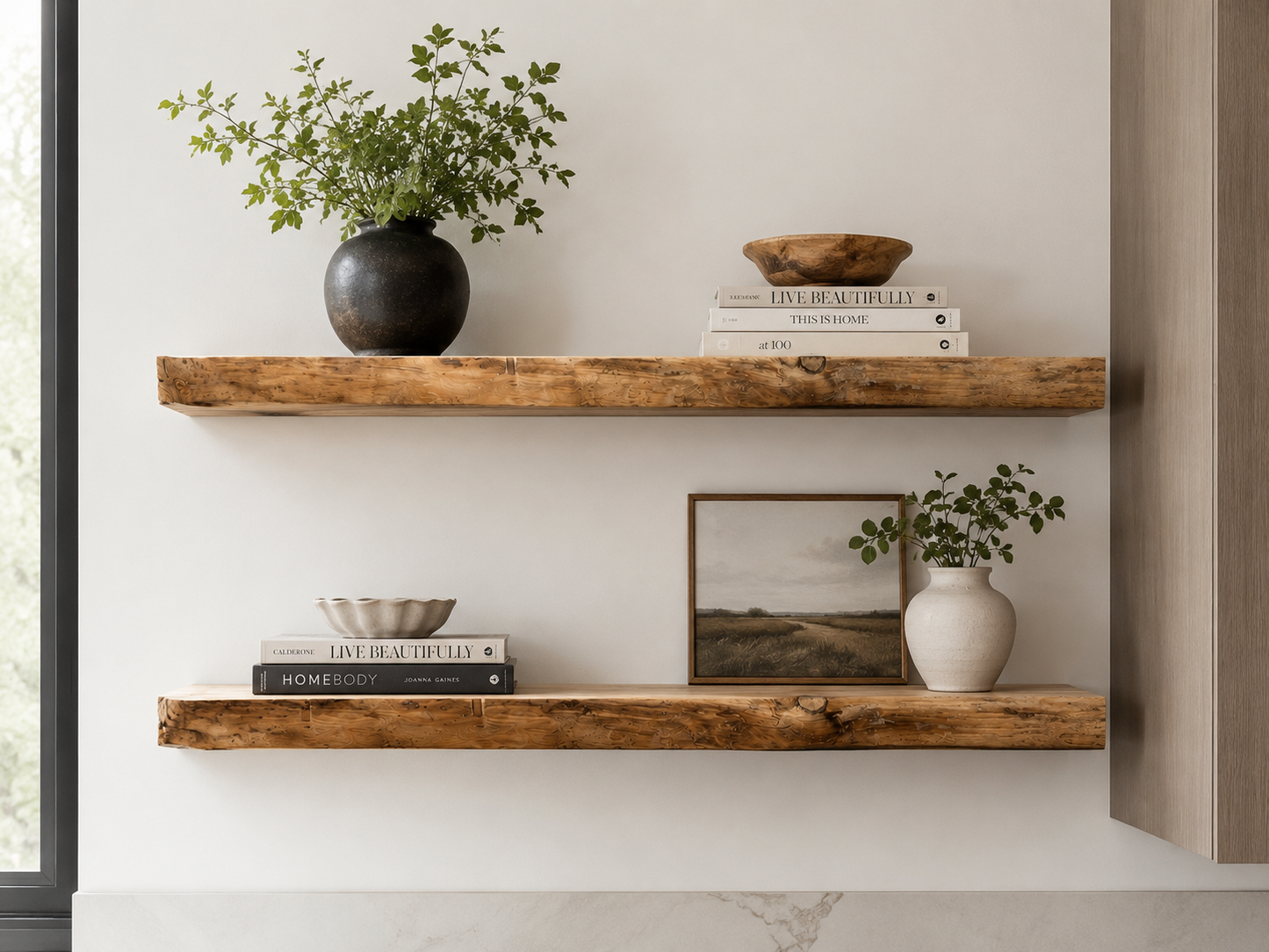 Live Edge Shelf | 7” Deep Shelf