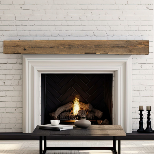 Sawn Cut Mantel 7"x 7"