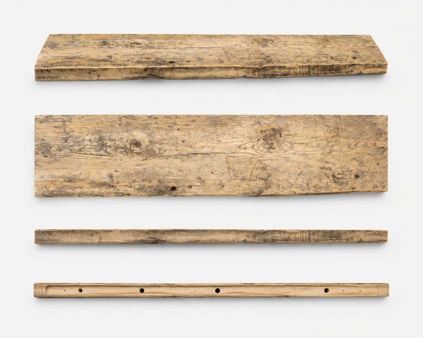 Mow Board Shelf | 7” Deep Reclaimed Wood Shelf