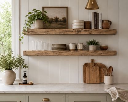 Mow Board Shelf | 7” Deep Reclaimed Wood Shelf