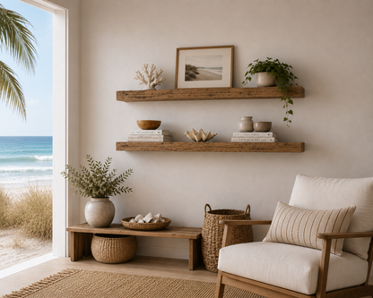 Mow Board Shelf | 7” Deep Reclaimed Wood Shelf